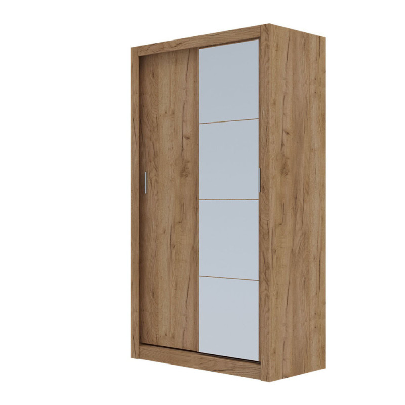 Ντουλάπα με καθρέφτη Linea 120x60x215cm Χρυσό Δρυς Ντουλάπα με καθρέφτη Linea 120x60x215cm Χρυσό Δρυς