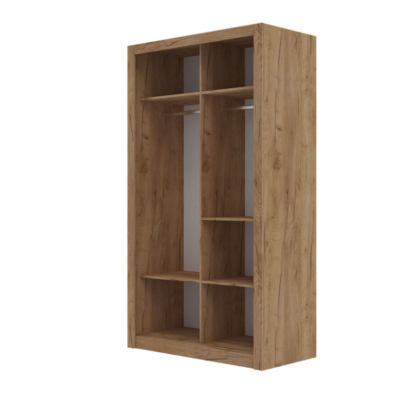 Ντουλάπα με καθρέφτη Linea 120x60x215cm Χρυσό Δρυς Ντουλάπα με καθρέφτη Linea 120x60x215cm Χρυσό Δρυς