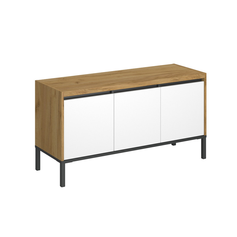 Έπιπλο Τηλεόρασης Palmor Χρυσό Δρυς-Λευκό 113.5x40x60cm Έπιπλο Τηλεόρασης Palmor Χρυσό Δρυς-Λευκό 113.5x40x60cm