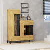 Βιτρίνα Santes Χρυσό Δρυς-Γραφίτης 90x42x134.50cm Βιτρίνα Santes Χρυσό Δρυς-Γραφίτης 90x42x134.50cm