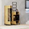 Βιτρίνα Santes Χρυσό Δρυς-Γραφίτης 90x42x134.50cm Βιτρίνα Santes Χρυσό Δρυς-Γραφίτης 90x42x134.50cm