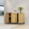 Μπουφές Santes Χρυσό Δρυς-Γραφίτη 155x42x92.5cm Μπουφές Santes Χρυσό Δρυς-Γραφίτη 155x42x92.5cm