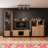 Μπουφές OLD WOOD Χρυσός Δρύς με Μαύρο, 106.2x44xx128.5εκ Μπουφές OLD WOOD Χρυσός Δρύς με Μαύρο, 106.2x44xx128.5εκ