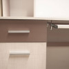 Γραφείο Cross Λευκό Latte-Mόκκα 120x59,2x202εκ Γραφείο Cross Λευκό Latte-Mόκκα 120x59,2x202εκ