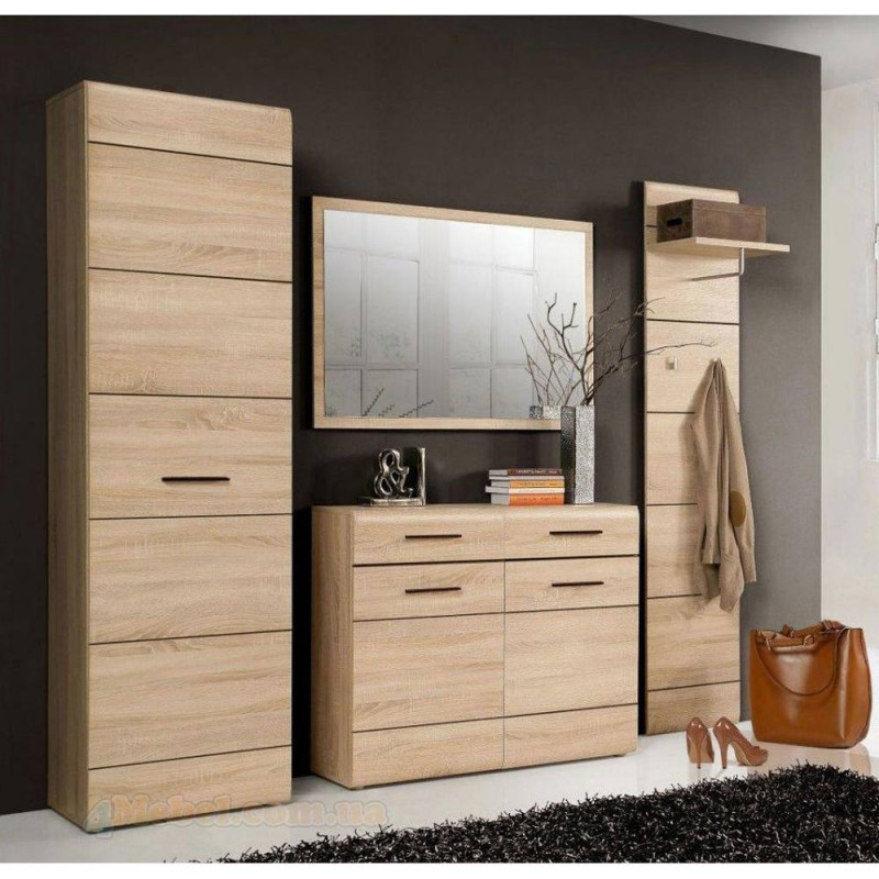 Ντουλάπα Μονόφυλλη Εισόδου Solo 55x34x197 Sonoma Wenge και MDF Ντουλάπα Μονόφυλλη Εισόδου Solo 55x34x197 Sonoma Wenge και MDF