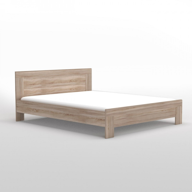 Κρεβάτι Solo Διπλό Με Τάβλες Sonoma 160x200cm Κρεβάτι Solo Διπλό Με Τάβλες Sonoma 160x200cm