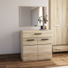 Μπουφές Solo 80x41x82cm Sonoma με Wenge και MDF Καμπυλωτό τελείωμα στις πόρτες Μπουφές Solo 80x41x82cm Sonoma με Wenge και MDF Καμπυλωτό τελείωμα στις πόρτες