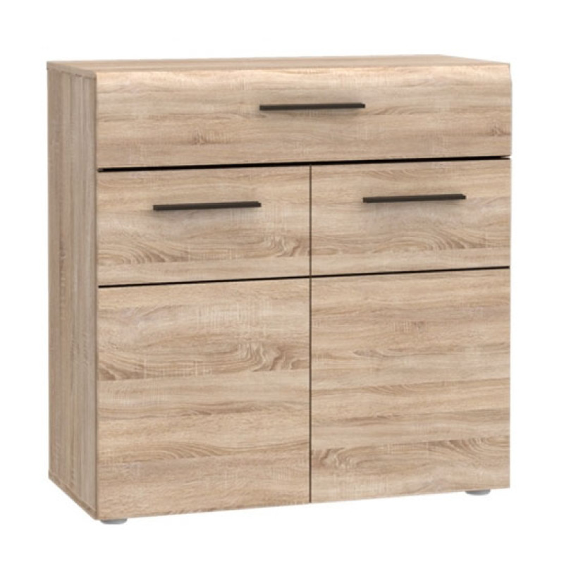 Μπουφές Solo 80x41x82cm Sonoma με Wenge και MDF Καμπυλωτό τελείωμα στις πόρτες Μπουφές Solo 80x41x82cm Sonoma με Wenge και MDF Καμπυλωτό τελείωμα στις πόρτες