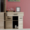Μπουφές Solo 80x34x74cm Sonoma με Wenge και MDF Καμπυλωτό τελείωμα στις πόρτες Μπουφές Solo 80x34x74cm Sonoma με Wenge και MDF Καμπυλωτό τελείωμα στις πόρτες