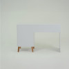 Γραφείο Timmy Λευκό-Γραφίτη-Γκρι 120x53.7x77cm