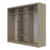 Ντουλάπα Grandio Σονόμα 250x60x215cm