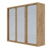 Ντουλάπα Grandio Χρυσό Δρυς με καθρέφτη 250x60x215cm Ντουλάπα Grandio Χρυσό Δρυς με καθρέφτη 250x60x215cm