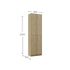 Ντουλάπα Reno με Ράφια Σονόμα 60x32x200cm Ντουλάπα Reno με Ράφια Σονόμα 60x32x200cm