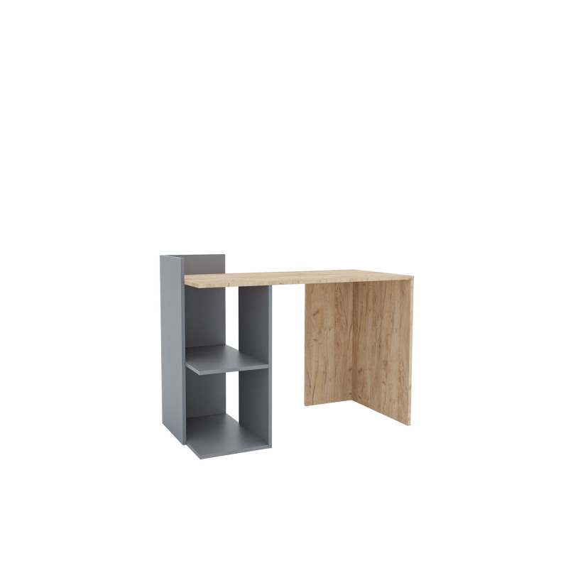 Γραφείο Iris Γραφίτη-Χρυσό Δρυς 112x55x85cm Γραφείο Iris Γραφίτη-Χρυσό Δρυς 112x55x85cm