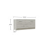 Σετ Εισόδου Reno-S Λευκό 100x32x200cm