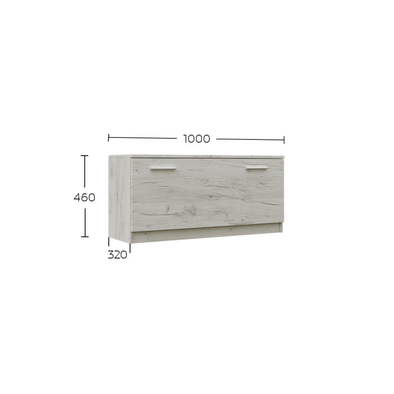 Σετ Εισόδου Reno-S Λευκό 100x32x200cm