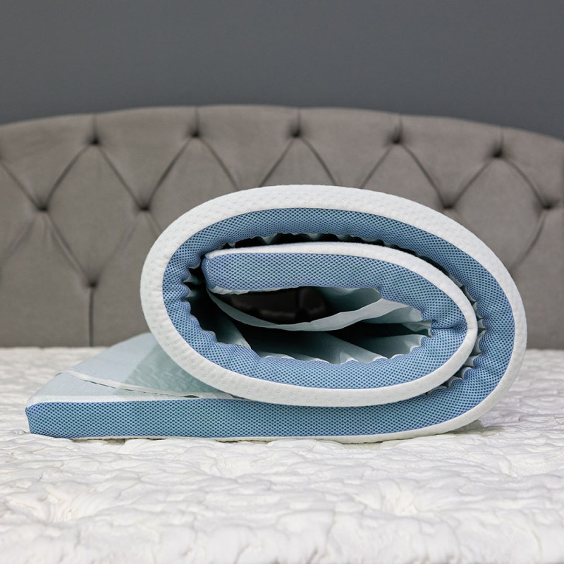 Ανώστρωμα Cool Gel 4cm με αποσμώμενο κάλυμμα 90x200x4cm