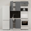 Κουζίνα Modest Σετ 3 Κουτιών Ανθρακί Άνω Κουτιά 140cm Κάτω 80cm Κουζίνα Modest Σετ 3 Κουτιών Ανθρακί Άνω Κουτιά 140cm Κάτω 80cm