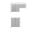Κουζίνα Modest Σετ 3 Κουτιών Ανθρακί Άνω Κουτιά 140cm Κάτω 80cm Κουζίνα Modest Σετ 3 Κουτιών Ανθρακί Άνω Κουτιά 140cm Κάτω 80cm