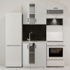Κουζίνα Modest Σετ 3 Κουτιών Λευκό Άνω Κουτιά 140cm Κάτω 80cm Κουζίνα Modest Σετ 3 Κουτιών Λευκό Άνω Κουτιά 140cm Κάτω 80cm