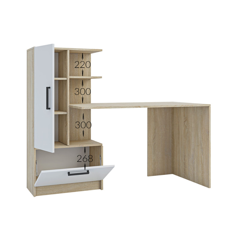 Γραφείο Standart Σονόμα Λευκό 150x59x120εκ Γραφείο Standart Σονόμα Λευκό 150x59x120εκ