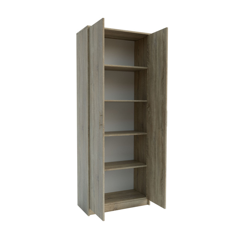 Ντουλάπα Milen με Ράφια Σονόμα 72.3x33.5x185.2cm Ντουλάπα Milen με Ράφια Σονόμα 72.3x33.5x185.2cm