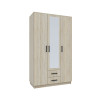 Ντουλάπα Τρίφυλλη Simple 3D2D Σονόμα 120x52x205cm Ντουλάπα Τρίφυλλη Simple 3D2D Σονόμα 120x52x205cm