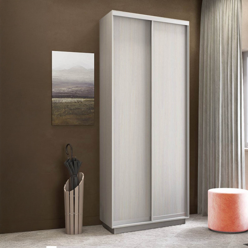 Ντουλάπα Συρόμενη Diamont Λευκό 100x45x220cm Ντουλάπα Συρόμενη Diamont Λευκό 100x45x220cm