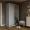 Ντουλάπα Linea Γκρι με καθρέφτη 120x60x215cm
