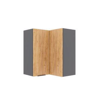 Craft Πάνω Ντουλάπι Γωνιακό Χρυσό Δρυς 60-60x32x72cm Craft Πάνω Ντουλάπι Γωνιακό Χρυσό Δρυς 60-60x32x72cm