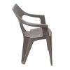 Πολυθρόνα πολυπροπυλενίου Dante χρώμα cappuccino 57x55x79εκ. Πολυθρόνα πολυπροπυλενίου Dante χρώμα cappuccino 57x55x79εκ.