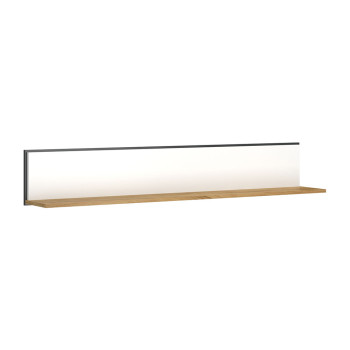 Ράφι Επιτοίχιο Palmor Χρυσό Δρυς-Λευκό 150x23.5x24.5cm Ράφι Επιτοίχιο Palmor Χρυσό Δρυς-Λευκό 150x23.5x24.5cm