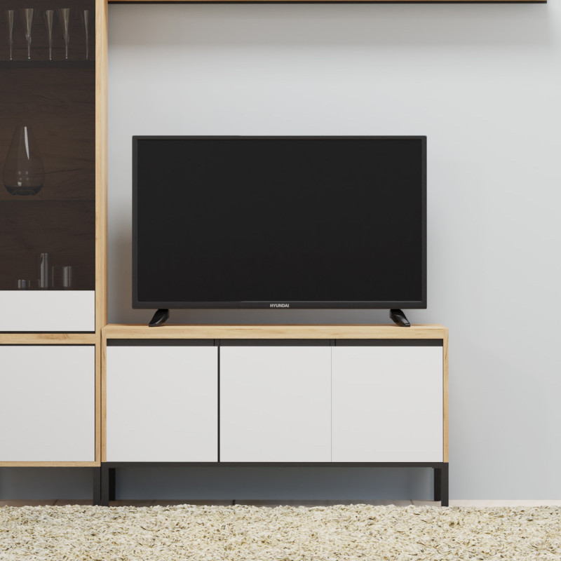 Έπιπλο Τηλεόρασης Palmor Χρυσό Δρυς-Λευκό 113.5x40x60cm Έπιπλο Τηλεόρασης Palmor Χρυσό Δρυς-Λευκό 113.5x40x60cm