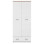 Ντουλάπα Δίφυλλη Top Mix Λευκή με Sonoma 80x57x183cm