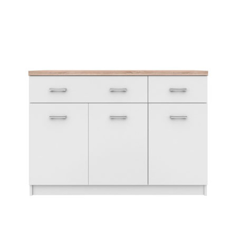 Μπουφές Top Mix 120x33x85cm Λευκό-Sonoma Μπουφές Top Mix 120x33x85cm Λευκό-Sonoma
