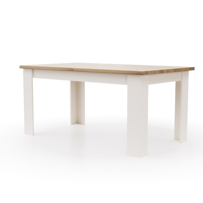 VERNE ΤΡΑΠΕΖΙ KOYZINAΣ 161(210)x90.8x74.5cm Λευκό-Φυσικός Δρυς VERNE ΤΡΑΠΕΖΙ KOYZINAΣ 161(210)x90.8x74.5cm Λευκό-Φυσικός Δρυς