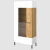 Βιτρίνα Santes Χρυσό Δρυς-Λευκό 90x42x197.5cm Βιτρίνα Santes Χρυσό Δρυς-Λευκό 90x42x197.5cm
