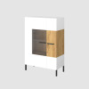 Βιτρίνα Santes Χρυσό Δρυς-Λευκό 90x42x134.50cm Βιτρίνα Santes Χρυσό Δρυς-Λευκό 90x42x134.50cm