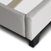 Κρεβάτι Sissy Megapap από τεχνόδερμα χρώμα λευκό 160x200εκ. Κρεβάτι Sissy Megapap από τεχνόδερμα χρώμα λευκό 160x200εκ.