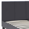Κρεβάτι Flat Megapap από τεχνόδερμα χρώμα μαύρο ματ 150x200εκ. Κρεβάτι Flat Megapap από τεχνόδερμα χρώμα μαύρο ματ 150x200εκ.