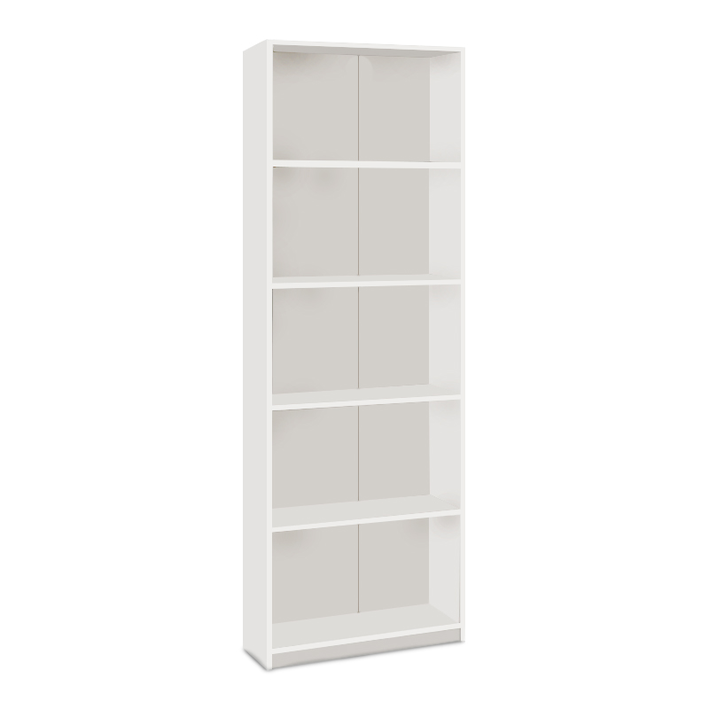 Βιβλιοθήκη Max Megapap χρώμα λευκό 58x23x170εκ. Βιβλιοθήκη Max Megapap χρώμα λευκό 58x23x170εκ.