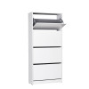 Παπουτσοθήκη Flat Duo Megapap 24 ζευγών χρώμα λευκό 73x26x157εκ. Παπουτσοθήκη Flat Duo Megapap 24 ζευγών χρώμα λευκό 73x26x157εκ.