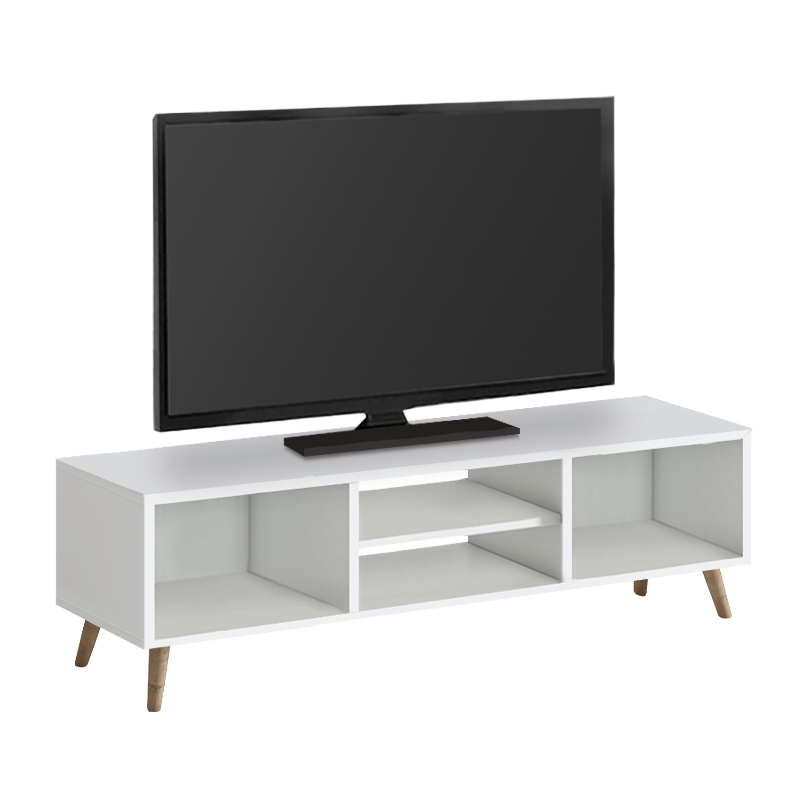 Έπιπλο τηλεόρασης Loren Megapap χρώμα λευκό 120x30x40εκ. Έπιπλο τηλεόρασης Loren Megapap χρώμα λευκό 120x30x40εκ.