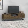 Έπιπλο τηλεόρασης Jasmine Megapap χρώμα καρυδί 170x35x50εκ. Έπιπλο τηλεόρασης Jasmine Megapap χρώμα καρυδί 170x35x50εκ.