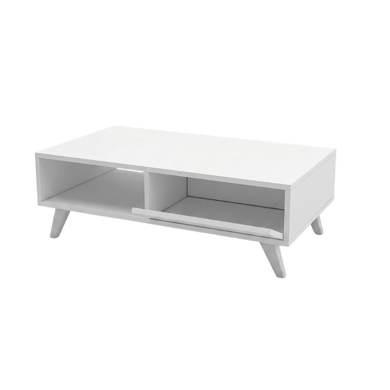 Τραπεζάκι σαλονιού Aster Megapap χρώμα λευκό 120x56x40εκ. Τραπεζάκι σαλονιού Aster Megapap χρώμα λευκό 120x56x40εκ.