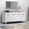 Μπουφές Sila Megapap χρώμα λευκό 140x45x72εκ. Μπουφές Sila Megapap χρώμα λευκό 140x45x72εκ.