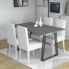Τραπέζι Gable Megapap χρώμα γκρι σκυροδέματος 140x80x76εκ. Τραπέζι Gable Megapap χρώμα γκρι σκυροδέματος 140x80x76εκ.