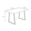 Τραπέζι Gable Megapap χρώμα γκρι σκυροδέματος 140x80x76εκ. Τραπέζι Gable Megapap χρώμα γκρι σκυροδέματος 140x80x76εκ.