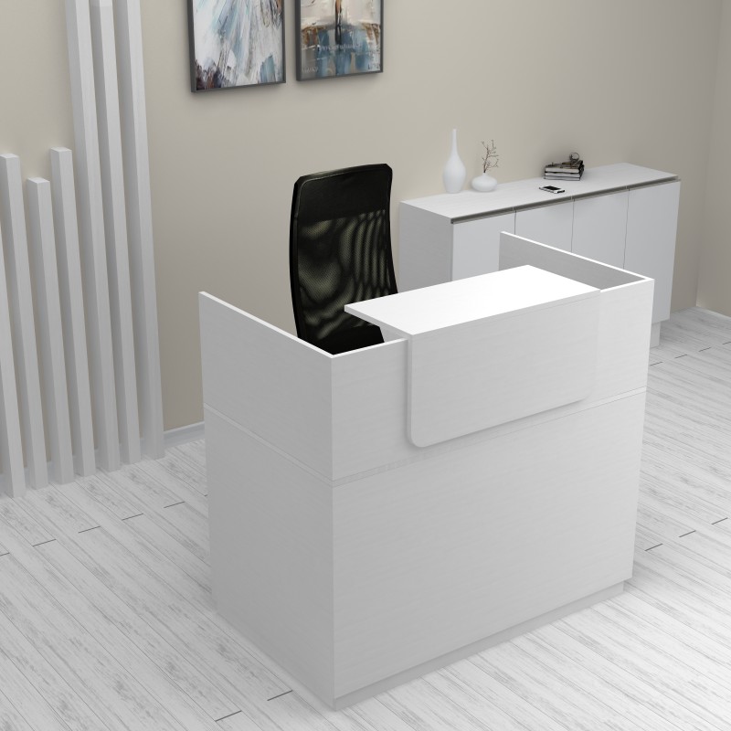 Γραφείο υποδοχής - reception Lemmon Megapap χρώμα λευκό 120x70x110εκ. Γραφείο υποδοχής - reception Lemmon Megapap χρώμα λευκό 120x70x110εκ.