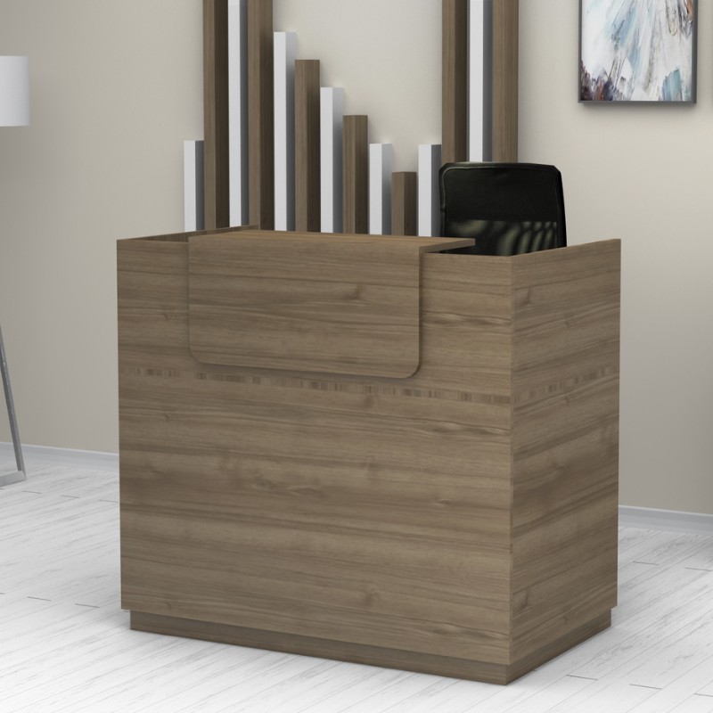 Γραφείο υποδοχής - reception Lemmon Megapap χρώμα καρυδί 120x70x110εκ. Γραφείο υποδοχής - reception Lemmon Megapap χρώμα καρυδί 120x70x110εκ.